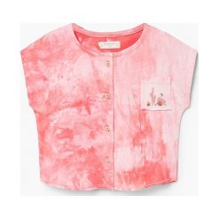 Mango Kids - Top dziecięcy Carlota 80-104 cm. Różowe bluzki dziewczęce marki Mango Kids, z bawełny, z okrągłym kołnierzem, bez rękawów. W wyprzedaży za 29,90 zł.