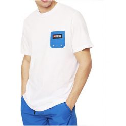 Diesel T-shirt męski 00ST5I-NAVJ-100 (rozmiar M). Koszulki męskie Diesel, m, bez wzorów, z bawełny, bez kołnierzyka. W wyprzedaży za 179,00 zł.