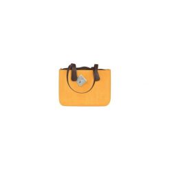 TORBA MEDIUM ROUGH YELLOW. Żółte torebki klasyczne damskie Doubleu bag, bez wzorów. Za 255,20 zł.