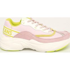 Pepe Jeans - Buty Sinyu Bass. Różowe buty sportowe damskie Pepe Jeans, bez wzorów, z jeansu, sportowe. W wyprzedaży za 259,90 zł.