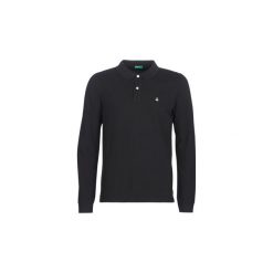 Koszulki polo z długim rękawem Benetton MAZARRI. Czarne koszulki męskie Benetton, s, bez wzorów, polo, z długim rękawem, długie. Za 129,00 zł.