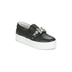 Tenisówki Marc Jacobs WRIGHT EMBELLISHED SNEAKER. Czarne trampki i tenisówki damskie marki Marc Jacobs, bez wzorów, bez zapięcia. Za 1183,20 zł.