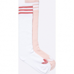 Adidas Originals - Skarpetki (2-pack). Szare skarpetki damskie adidas Originals, z bawełny. W wyprzedaży za 49,90 zł.