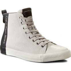 Trampki CALVIN KLEIN JEANS - Arnaud S0377 Moon/Black. Szare trampki męskie Calvin Klein Jeans, na co dzień, bez wzorów, z jeansu, klasyczne, bez zapięcia. W wyprzedaży za 319,00 zł.