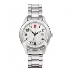 Zegarek "26047.CB" w kolorze srebrnym. Szare zegarki damskie marki Victorinox, srebrne. W wyprzedaży za 419,95 zł.