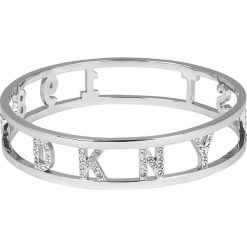 Dkny - Bransoletka. Szare bransoletki damskie DKNY, z kryształem, metalowe. Za 549,90 zł.