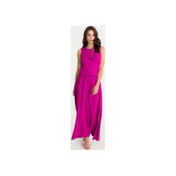 Sukienka BOHEMA fuksja. Różowe sukienki damskie Studio erer, na lato, s, bez wzorów, z elastanu, eleganckie, bez kołnierzyka, bez rękawów, dopasowane. Za 279,00 zł.