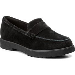 Creepersy damskie: Półbuty CLARKS - Bellevue Hazen 261287984 Black Suede