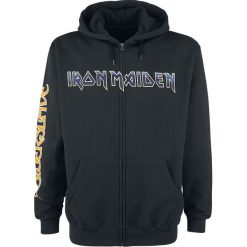Bluzy męskie: Iron Maiden Dark Ink Powerslave Bluza z kapturem rozpinana czarny