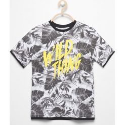 T-shirt z nadrukiem - Czarny. Czarne t-shirty damskie Reserved, s, z nadrukiem, bez kołnierzyka. W wyprzedaży za 25,99 zł.