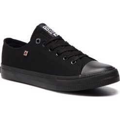 Trampki BIG STAR - AA174009SS19 Black. Czarne trampki męskie BIG STAR, na co dzień, bez wzorów, z gumy, retro, bez zapięcia. Za 99,00 zł.