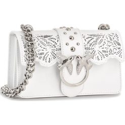 Torebki klasyczne damskie: Torebka PINKO – Mini Love Macrame PE18 PLTT 1P214E Y4JZ White Z04