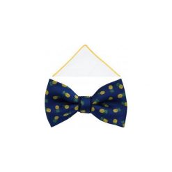 Granatowa mucha w ananasy A308. Muszki męskie Modini Moda Męska, na co dzień, bez wzorów, z poliesteru, eleganckie. Za 49,50 zł.