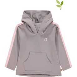 Bluza w kolorze szarym. Szare bluzy niemowlęce Mother Nature & Me, z aplikacjami, z bawełny, bez rękawów, bez kaptura. W wyprzedaży za 72,95 zł.