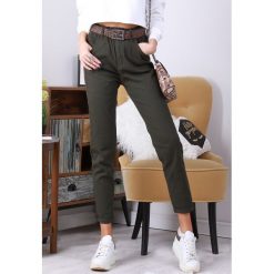 Spodnie BILINA KHAKI. Brązowe jeansy damskie Spodnie BILINA KHAKI. W wyprzedaży za 59,00 zł.