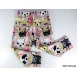 Legginsy dziewczęce: Legginsy długie w buldogi