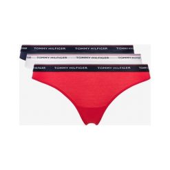Tommy Hilfiger 3-pack Spodenki Niebieski Czerwony Biały. Czerwone figi damskie TOMMY HILFIGER, xs, bez wzorów, z elastanu. Za 187,95 zł.