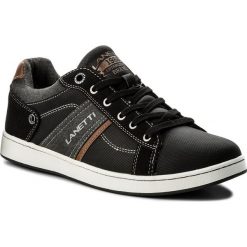 Sneakersy LANETTI - MP07-17067-01 Czarny. Czarne sneakersy męskie marki Lanetti, bez zapięcia. Za 119,99 zł.