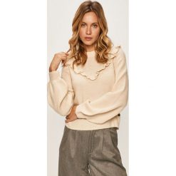 Pepe Jeans - Sweter Coqueta. Białe swetry damskie Pepe Jeans, s, bez wzorów, z elastanu, bez rękawów, bez kaptura. W wyprzedaży za 239,90 zł.