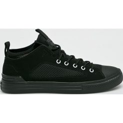 Converse - Tenisówki. Czarne trampki męskie marki Converse, z materiału, na sznurówki. W wyprzedaży za 219,90 zł.