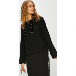 Liu Jo - Bluza. Czarne bluzy z kapturem damskie marki Liu Jo, m, z bawełny. Za 539,90 zł.