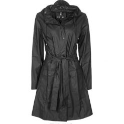 Rains CURVE Parka black. Czarne płaszcze damskie marki Rains, m, bez wzorów, z poliesteru, bez kaptura. W wyprzedaży za 368,10 zł.