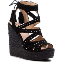 Espadryle KANNA - 19KV9087 Voley Negro. Czarne espadryle damskie marki Kanna, bez wzorów, ze skóry, bez obcasa, na obcasie. Za 509,00 zł.