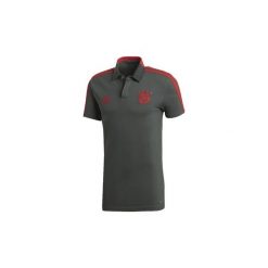Koszulki polo z krótkim rękawem adidas Koszulka polo Bayern Monachium Cotton. Szare koszulki polo marki Adidas, l, z krótkim rękawem. Za 179,00 zł.