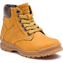 Trapery GEOX - J Navado B. A J845HA 032BC C2309 M Yellow/Dk Brown. Żółte śniegowce chłopięce Geox, bez zapięcia. W wyprzedaży za 169,00 zł.