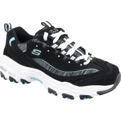Skechers D'Lites 11936-BKTQ 39 Czarne. Czarne buty sportowe damskie Skechers, bez wzorów, z nubiku, sportowe. W wyprzedaży za 249,99 zł.