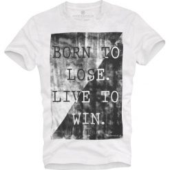T-shirt męski UNDERWORLD Born to lose live to win. Czarne t-shirty męskie Underworld, xxl, bez wzorów, z bawełny, bez kołnierzyka. Za 69,99 zł.