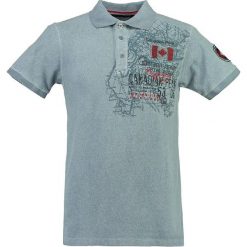 Koszulka polo w kolorze błękitnym. Niebieskie koszulki polo męskie Canadian Peak, s, z nadrukiem, z bawełny, polo, bez rękawów. W wyprzedaży za 98,95 zł.