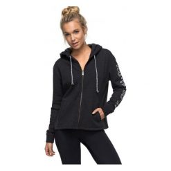 Roxy Endles Barrela J Black Heather M. Brązowe bluzy sportowe damskie Roxy, m, bez wzorów, z bawełny, bez rękawów, bez kaptura. W wyprzedaży za 169,00 zł.