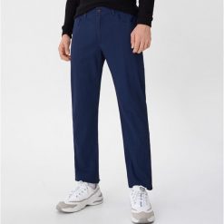 Spodnie regular fit - Granatowy. Niebieskie spodnie męskie House, s, bez wzorów. Za 89,99 zł.
