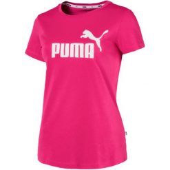 Puma Ess Logo Tee Beetroot Purple L. Fioletowe bluzki sportowe damskie marki Puma, l, z bawełny. W wyprzedaży za 75,00 zł.