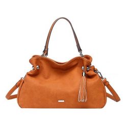 Tamaris Torebka Gweny Shoulder Bag 3055191-305 Cognac. Brązowe torebki klasyczne damskie marki Tamaris, bez wzorów, bez dodatków. Za 282,00 zł.