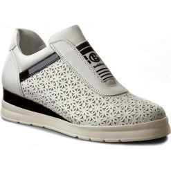 Sneakersy BALDININI - 799035XDOZA9000 Bianco/Zara Nero. Białe półbuty damskie Baldinini, ze skóry. W wyprzedaży za 749,00 zł.