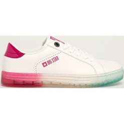 Big Star - Buty. Białe buty sportowe damskie BIG STAR, bez wzorów, z gumy, sportowe. W wyprzedaży za 89,90 zł.