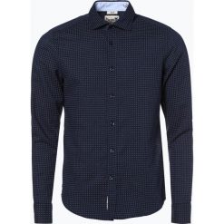 Koszule męskie: DENIM by Nils Sundström – Męska koszula z dodatkiem lnu, niebieski