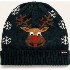 Only & Sons - Czapka. Czerwone czapki męskie Only & Sons, na zimę, bez wzorów, z dzianiny. Za 49,90 zł.