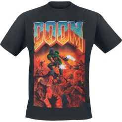 T-shirty męskie z nadrukiem: Doom Classic Boxart T-Shirt czarny