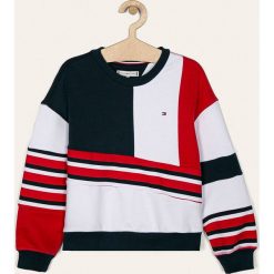 Tommy Hilfiger - Bluza dziecięca 140-176 cm. Białe bluzy dziewczęce z elastanu. Za 299,90 zł.