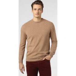 Andrew James - Sweter męski, beżowy. Brązowe swetry męskie Andrew James, m, bez wzorów, z kaszmiru, eleganckie, bez kołnierzyka, bez kaptura. Za 599,95 zł.