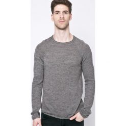 Blend - Sweter. Szare swetry klasyczne męskie Blend, l, z bawełny, z okrągłym kołnierzem. W wyprzedaży za 59,90 zł.
