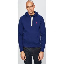 Polo Ralph Lauren - Bluza. Niebieskie bluzy męskie Polo Ralph Lauren, s, bez wzorów, z bawełny, z kapturem, bez rękawów, z kapturem. Za 639,90 zł.