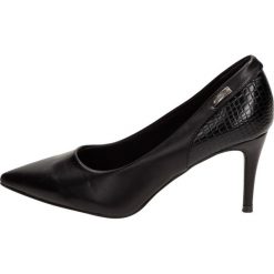 Czarne szpilki, buty damskie SABATINA 1297-13. Czarne szpilki Sabatina, bez wzorów, na wysokim obcasie, na obcasie, bez zapięcia. W wyprzedaży za 69,00 zł.