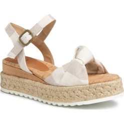 Espadryle TONI PONS - Gea-Tg Stone. Brązowe espadryle damskie Toni Pons, bez wzorów, ze skóry ekologicznej, bez obcasa, na obcasie. Za 329,00 zł.