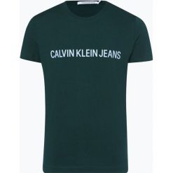 Calvin Klein Jeans - T-shirt męski, niebieski. Niebieskie t-shirty męskie marki Calvin Klein Jeans, m, z aplikacjami, z bawełny. Za 99,95 zł.