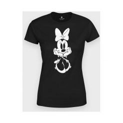 Koszulka damska Myszka Minnie. Koszulki damskie MegaKoszulki, m, z motywem z bajki, z bawełny, z podwójnym kołnierzykiem, bez rękawów. Za 54,90 zł.