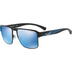 Emporio Armani - Okulary. Pomarańczowe okulary przeciwsłoneczne męskie marki Emporio Armani, z materiału. Za 629,90 zł.